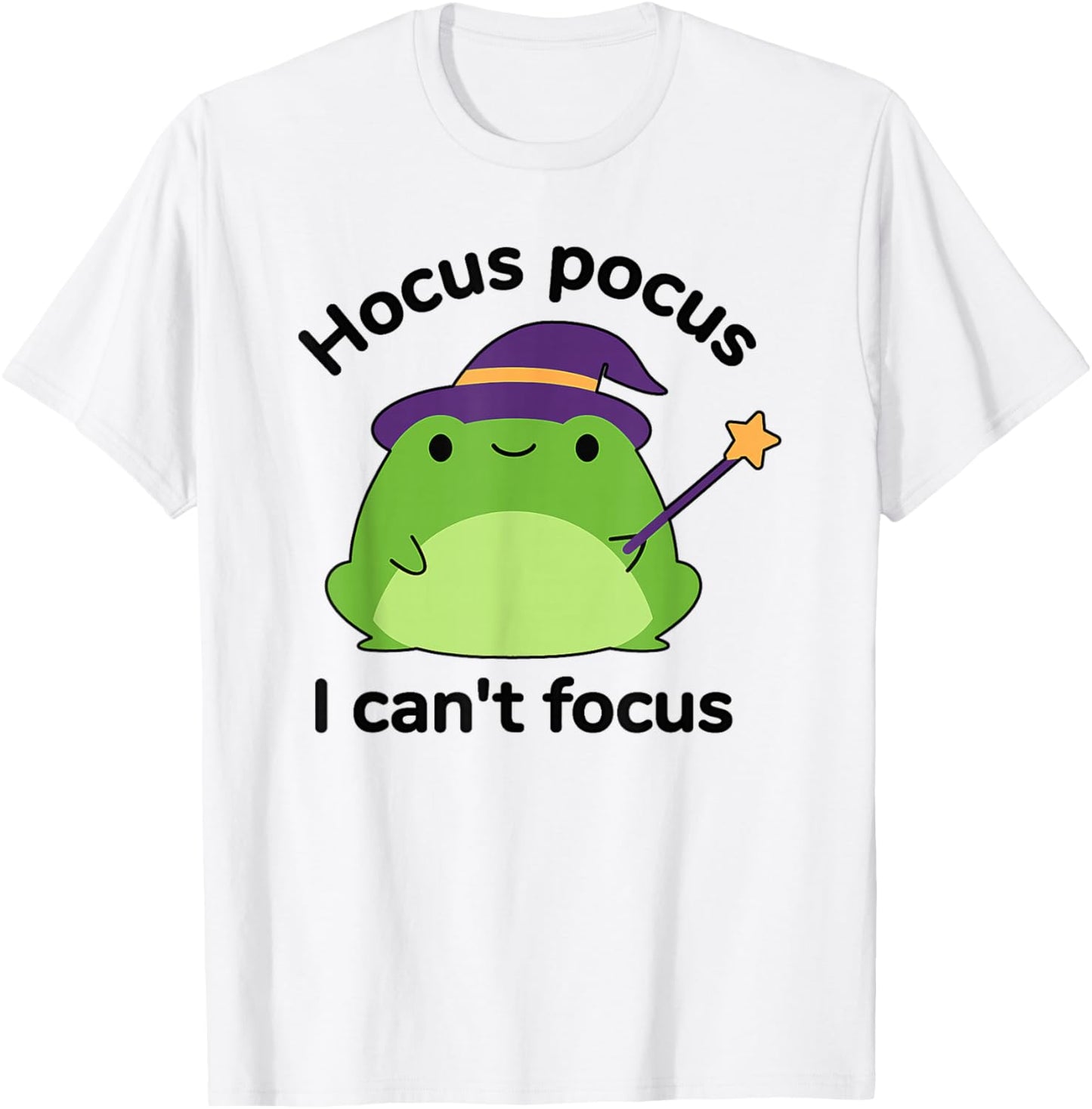 Humor ADHD Hyperactivity Disorder Hocus Pocus I Cant Focus T-Shirt - T-Shirt | White