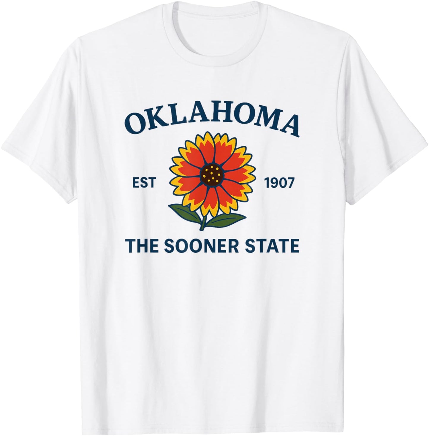 Oklahoma Flower T-Shirt - T-Shirt | White