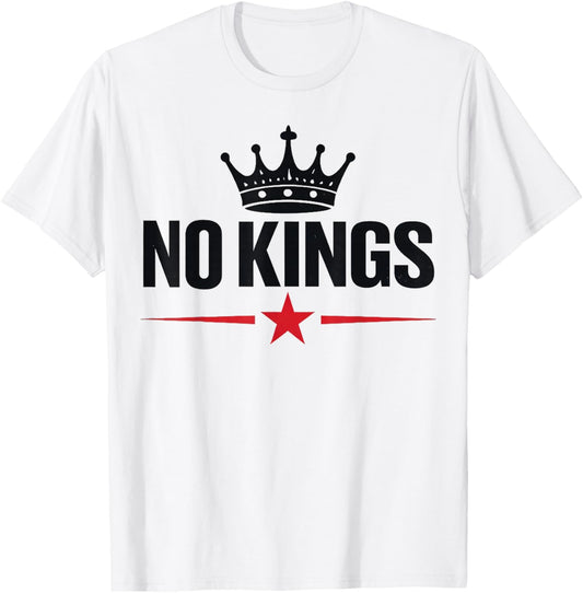 No Kings in America Shirt March 28 2026 No Kings Day T-Shirt - T-Shirt | White