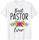 Best Pastor Ever Christian Minister Preacher Gift T-Shirt - T-Shirt | White