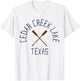 Cedar Creek Lake Texas Outdoors Vintage T-Shirt - T-Shirt | White