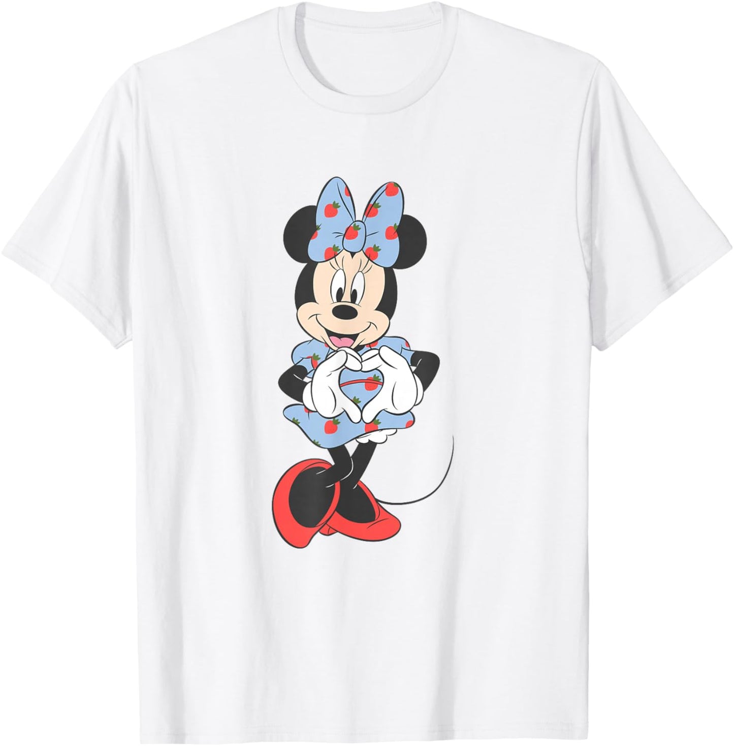 Disney Mickey and Friends Minnie Mouse Strawberry Dress T-Shirt - T-Shirt | White