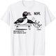 Minnesota No Kings Day Common Loon State Bird Crown Protest T-Shirt - T-Shirt | White