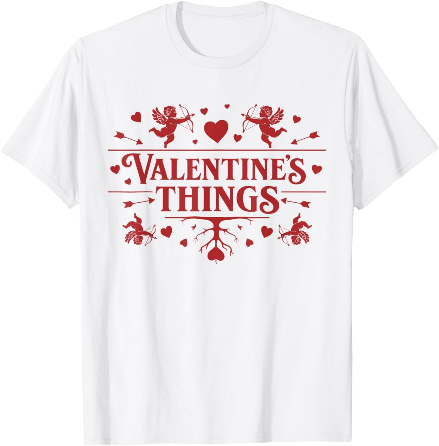 Valentine’s Things Retro Valentine Day Matching Outfit T-Shirt - T-Shirt | White