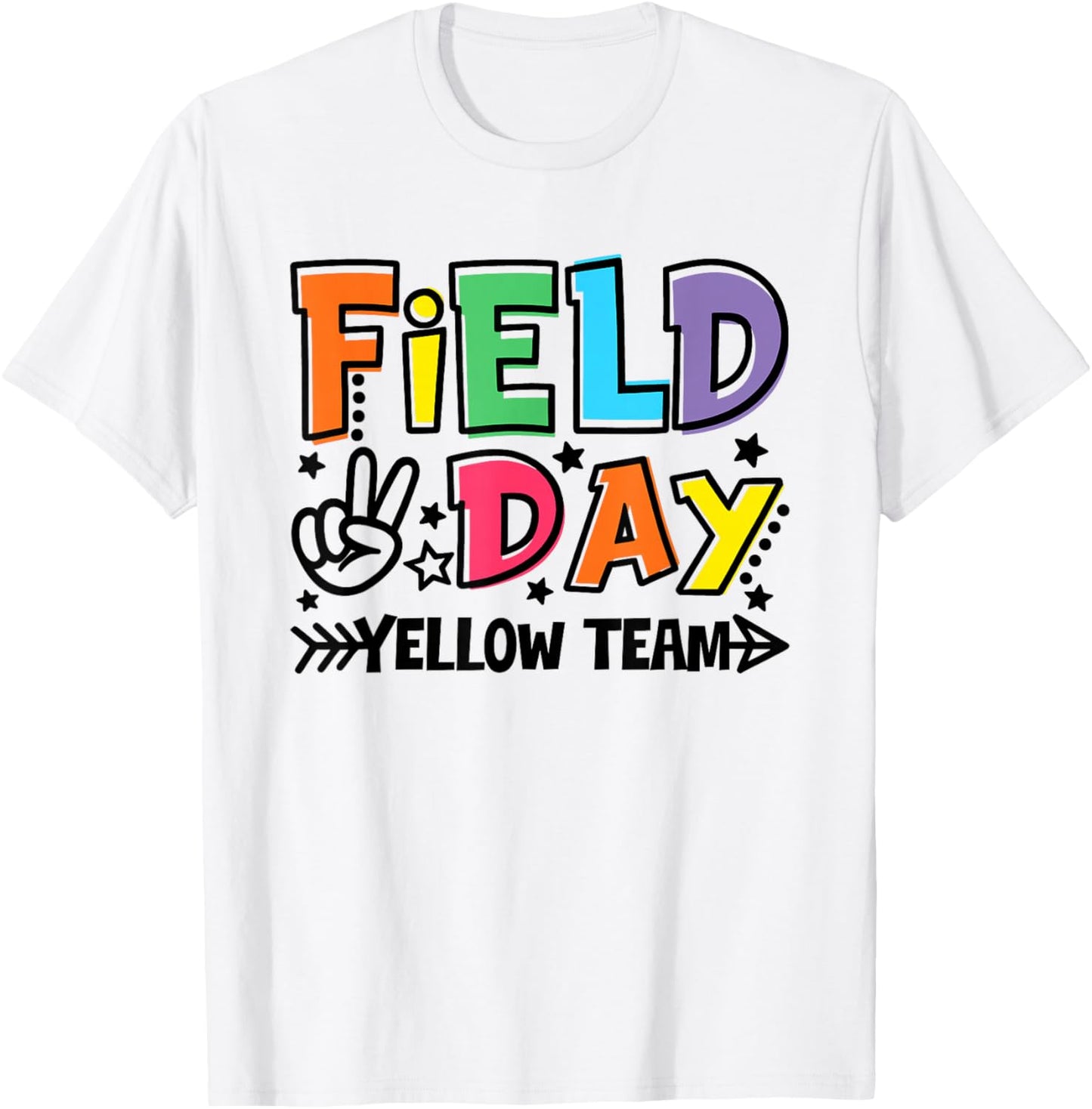 Field Day Yellow Team Funny for Teacher Kids Field Day Games T-Shirt - T-Shirt | White