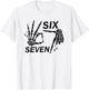 Six Seven 6 7, Skeleton Hands, Spooky Skull T-Shirt - T-Shirt | White