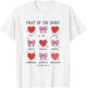 Fruit of The Spirit Christian Valentines Hearts Galatians T-Shirt - T-Shirt | White