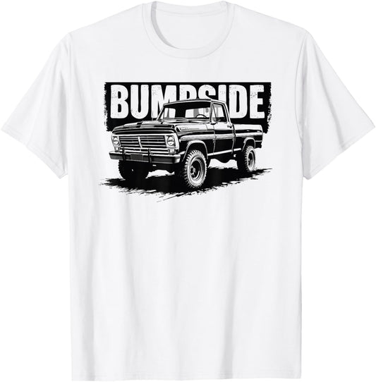 Bumpside Classic 4x4 Offroad Old School Truck Bumpside Truck T-Shirt - T-Shirt | White