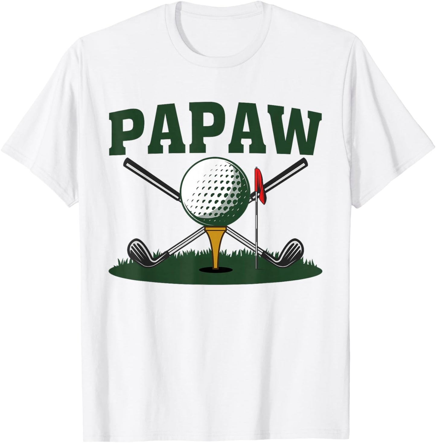Papaw Golfers Golf Ball Player Family Matching T-Shirt - T-Shirt | White