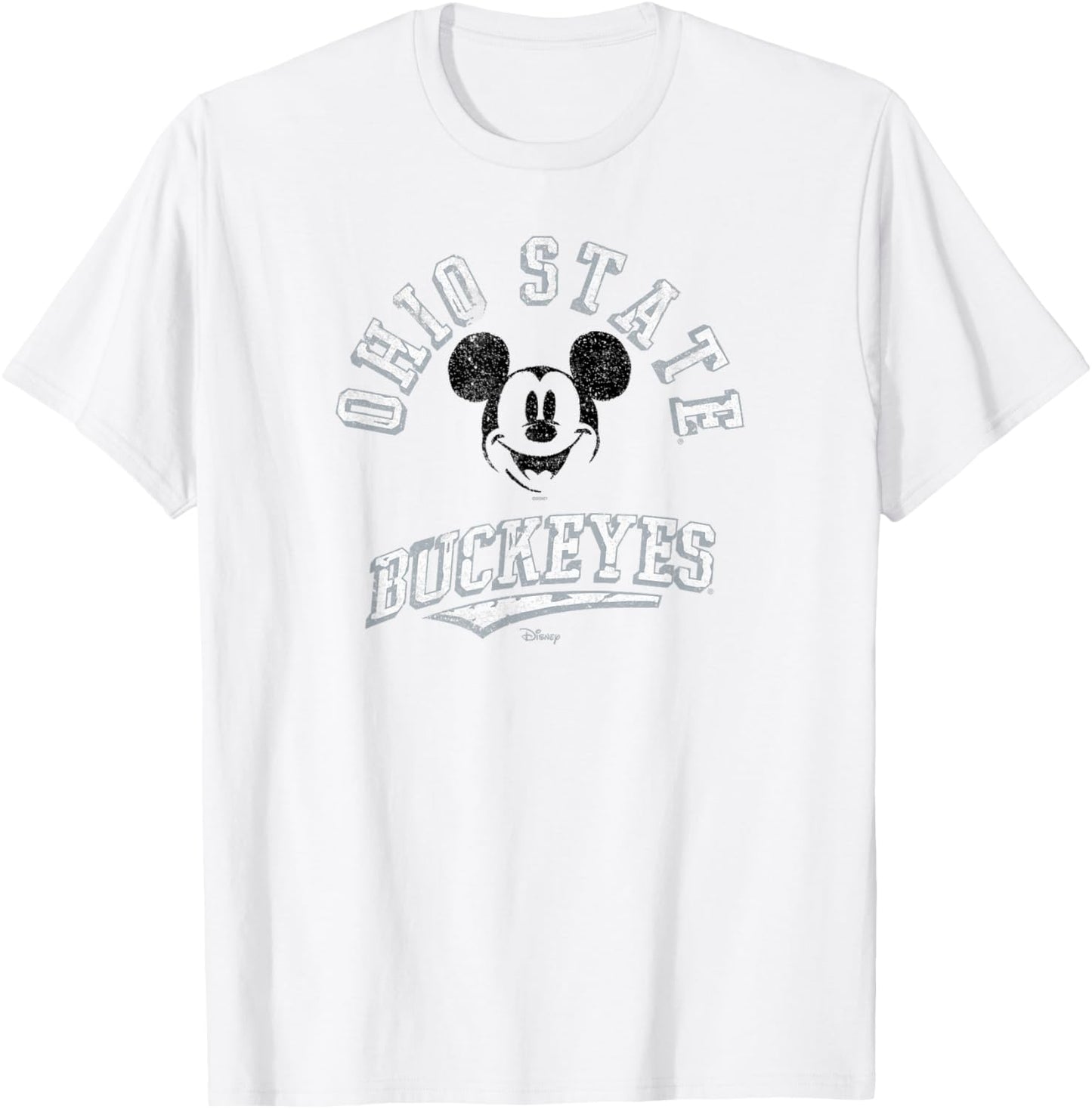 Ohio State Buckeyes Mickey Mouse Retro Red T-Shirt - T-Shirt | White