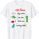 Dr. Seuss 1 Fish 2 Fish Birthday Officially Licensed T-Shirt - T-Shirt | White