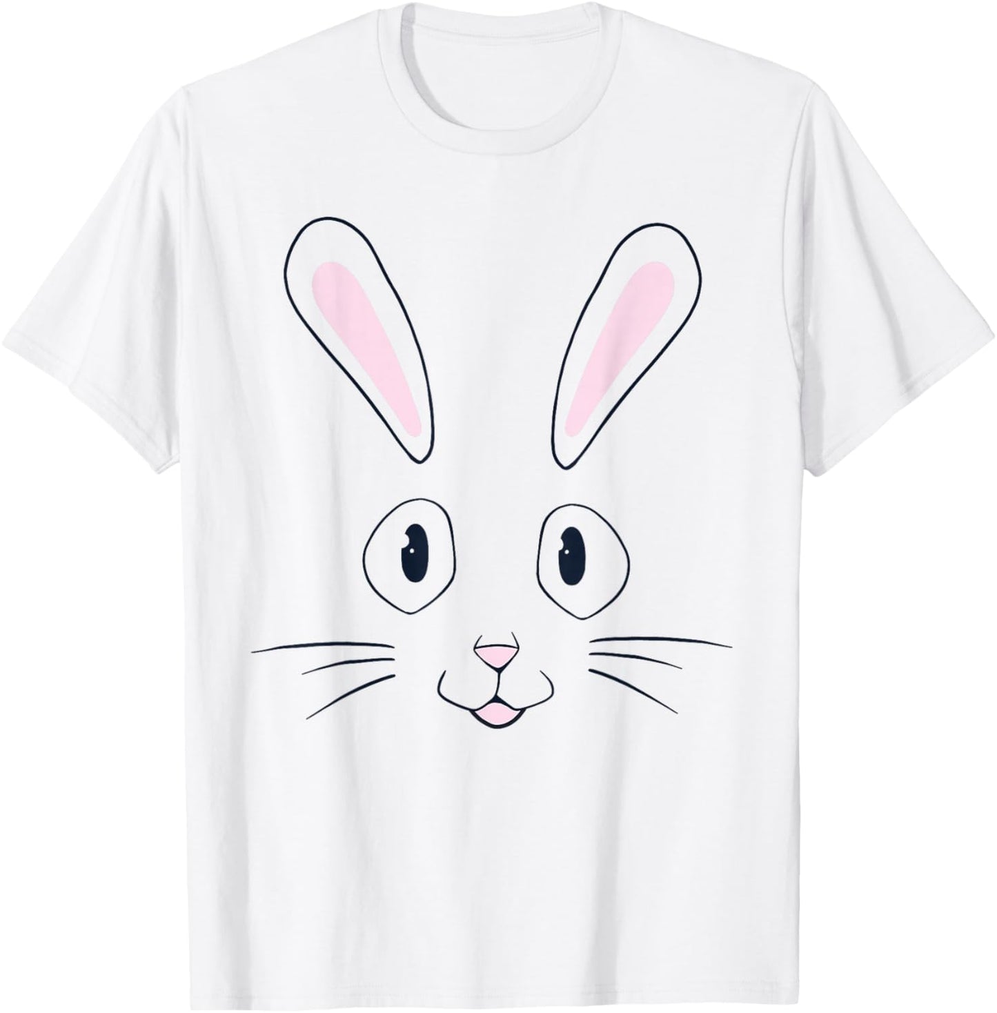 Bunny Face Easter Bunny Rabbit Face Funny Easter Basket Kids T-Shirt - T-Shirt | White