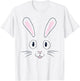 Bunny Face Easter Bunny Rabbit Face Funny Easter Basket Kids T-Shirt - T-Shirt | White