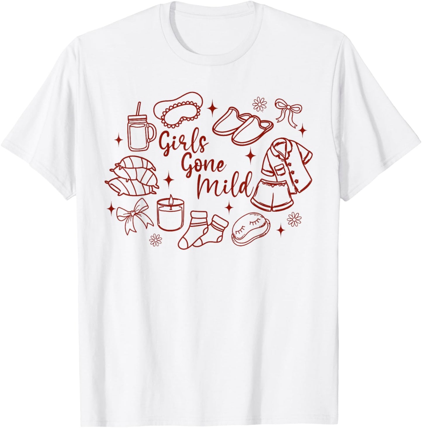 Slumber Party Girls Weekend Bachelorette Girls Gone A Mild T-Shirt - T-Shirt | White