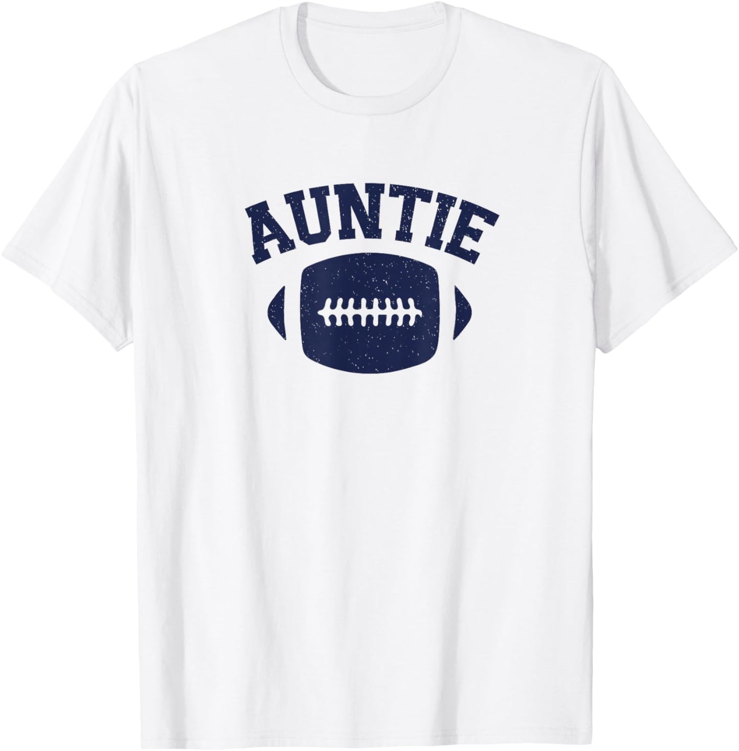 Football Auntie Sports Aunt Graphic T-Shirt - T-Shirt | White