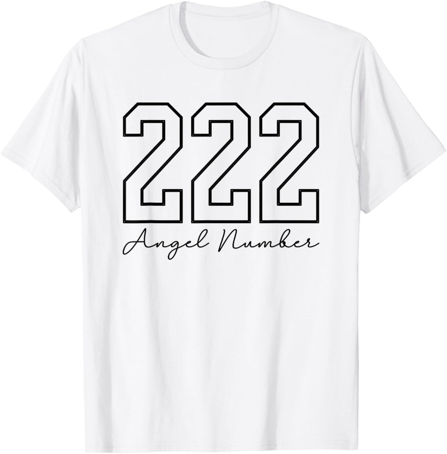 Angel Number 222 Numerology Spirituality T-Shirt - T-Shirt | White