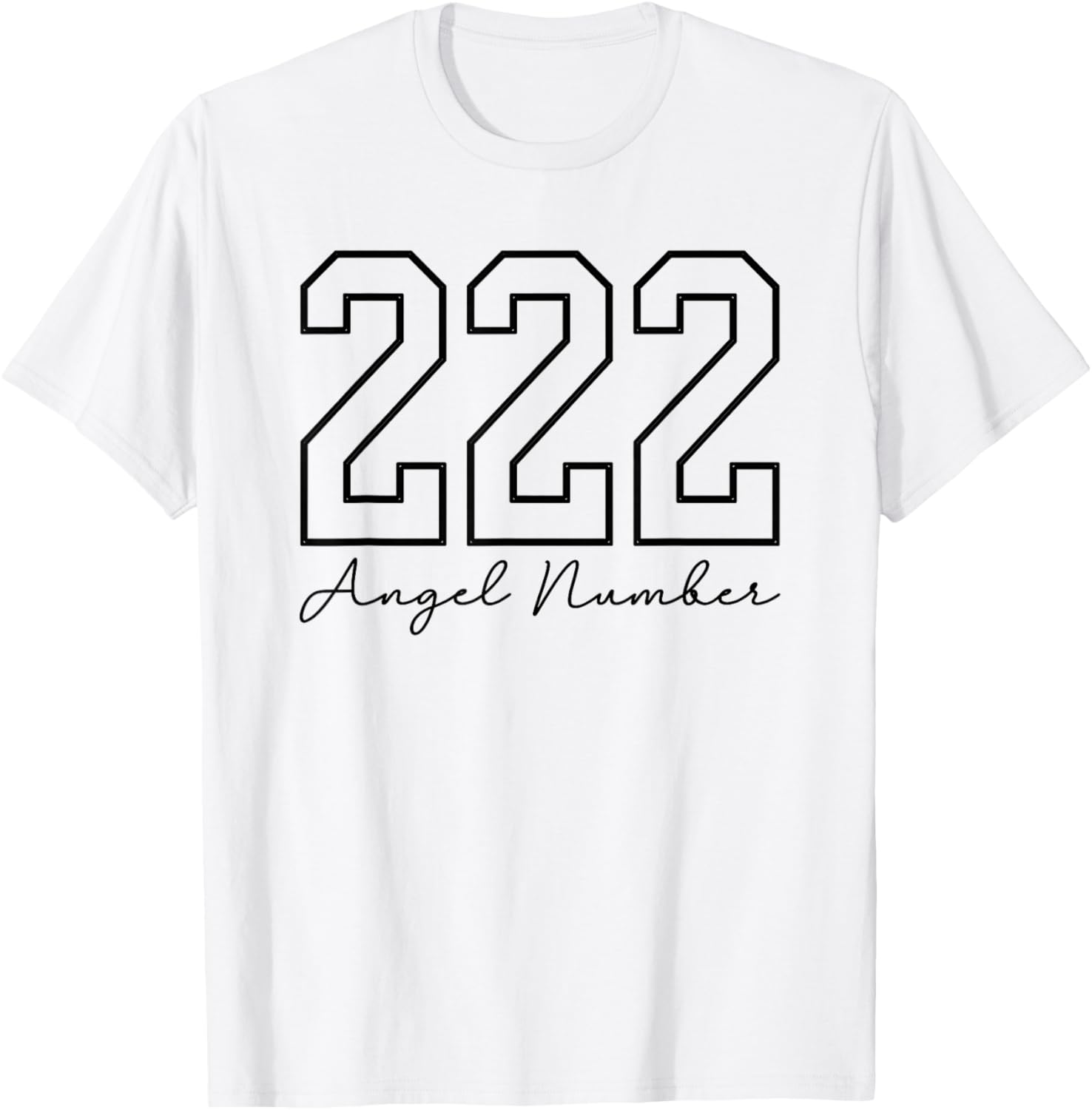 Angel Number 222 Numerology Spirituality T-Shirt - T-Shirt | White