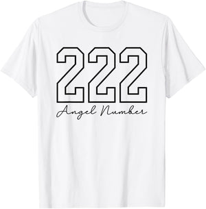 Angel Number 222 Numerology Spirituality T-Shirt - T-Shirt | White