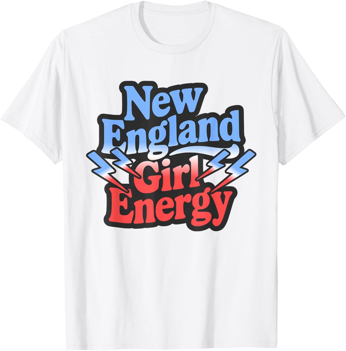 Retro New England Girl Energy Vintage Throwback NE Girls T-Shirt - T-Shirt | White
