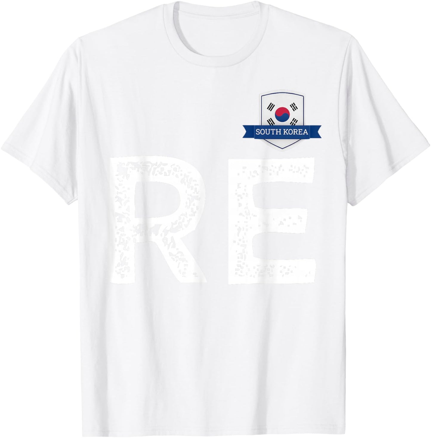 South Korea Human-Flag Letter RE South Korea T-Shirt - T-Shirt | White