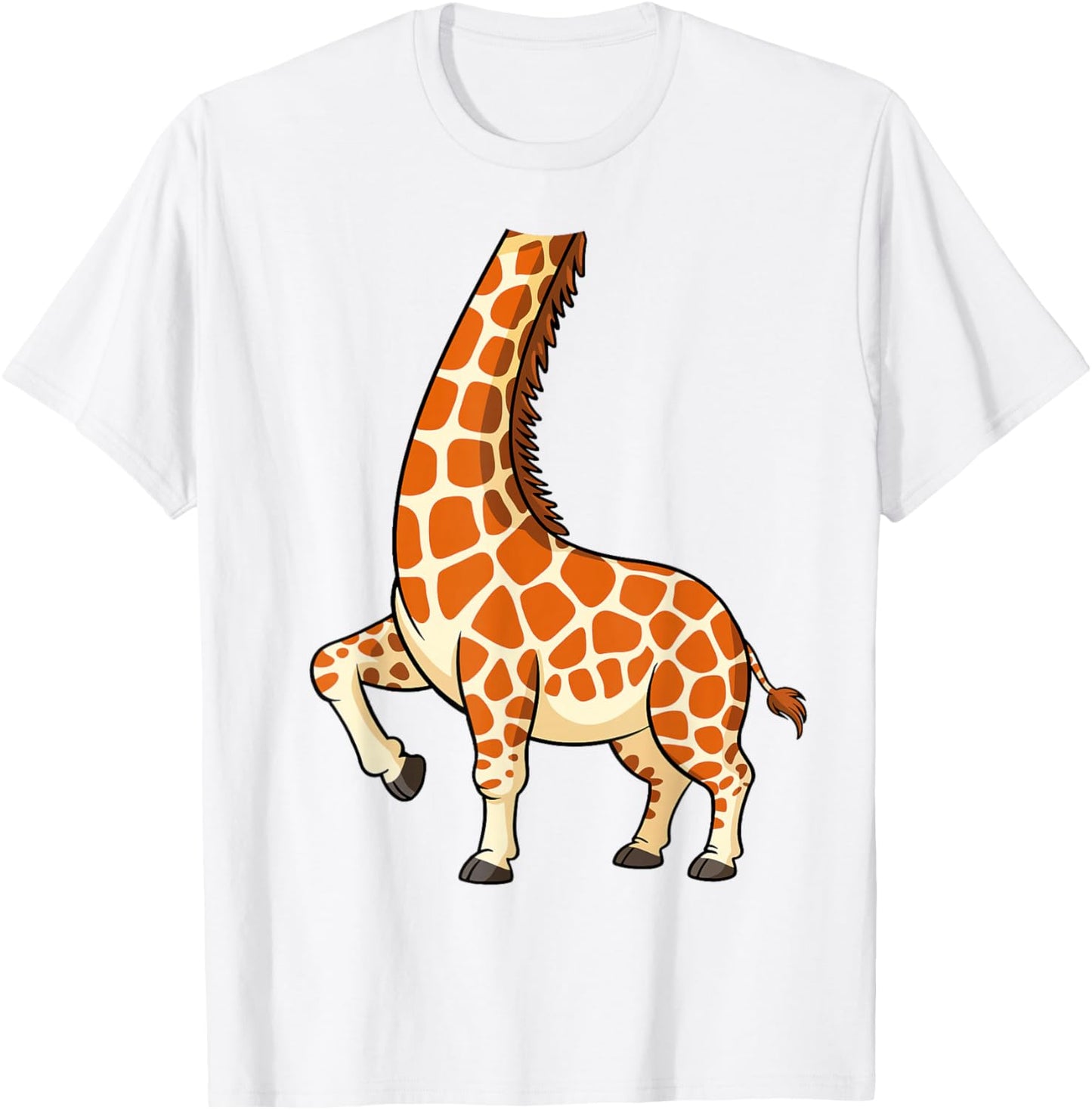 Giraffe Shirt Adult Men Women Kids Giraffe Costume T-Shirt - T-Shirt | White