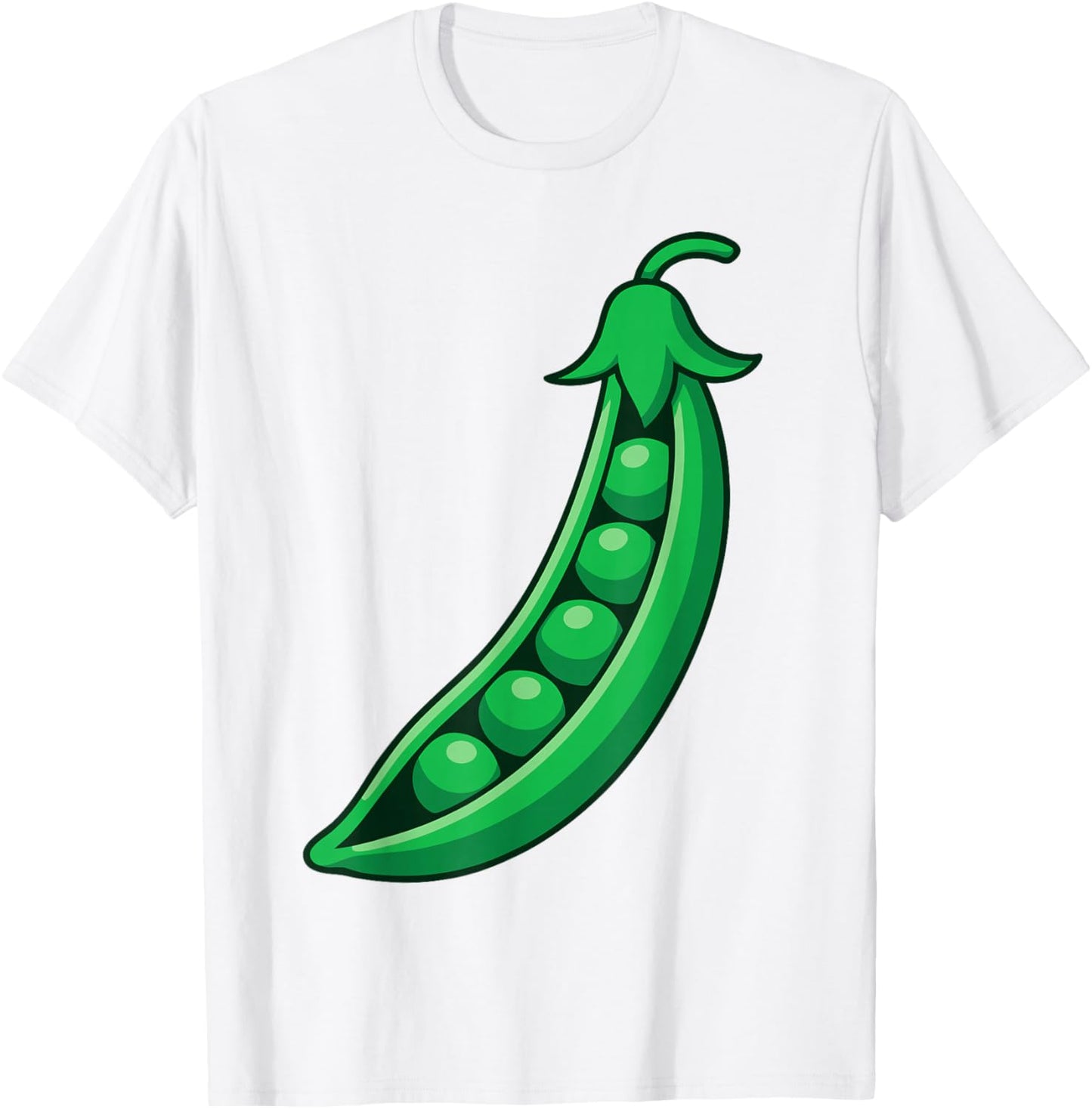 Peas Shirt Adult Kids Men Women Green Peas in A Pod Costume T-Shirt - T-Shirt | White