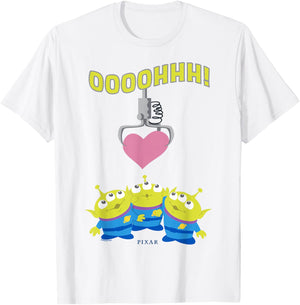 Disney Pixar Toy Story Aliens Oooohhh Valentine Heart T-Shirt - T-Shirt | White