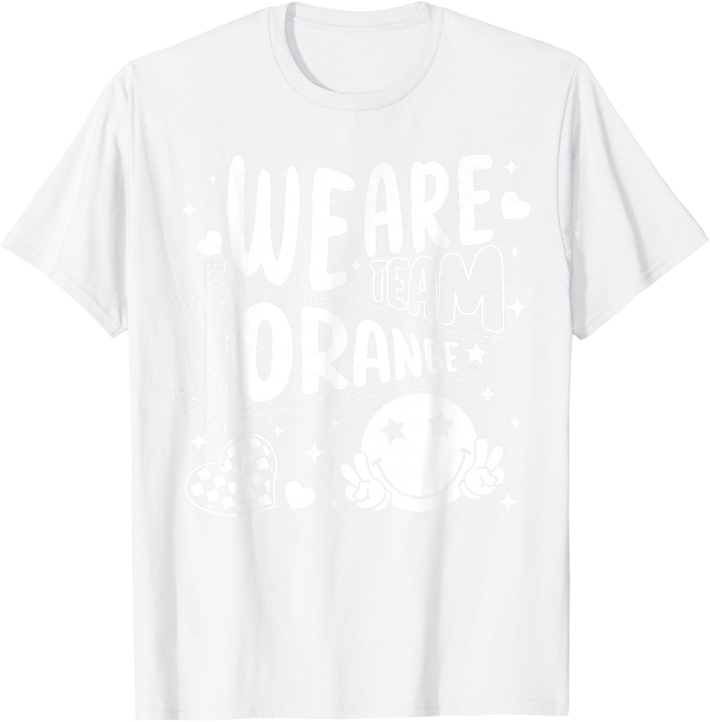 Orange Field Day Team Color Field Trip Teacher Student T-Shirt - T-Shirt | White