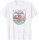 I'd Rather Be Outside, Mountain Adventure Hiking Camping T-Shirt - T-Shirt | White