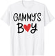 Gammy’S Boy Favorite Child Grandma Funny Mothers Day T-Shirt - T-Shirt | White