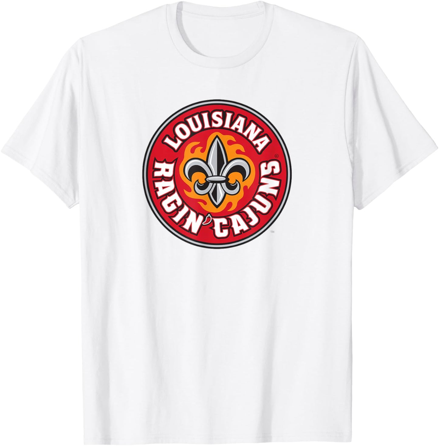 University of Louisiana Lafayette Ragin' Cajuns Athletic T-Shirt - T-Shirt | White