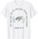 They Who Wait for The Lord | Isaiah 40:31 Turtle T-Shirt - T-Shirt | White