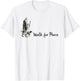 Minimalist Zen Art Walk for Peace Monks with Aloka Dog T-Shirt - T-Shirt | White