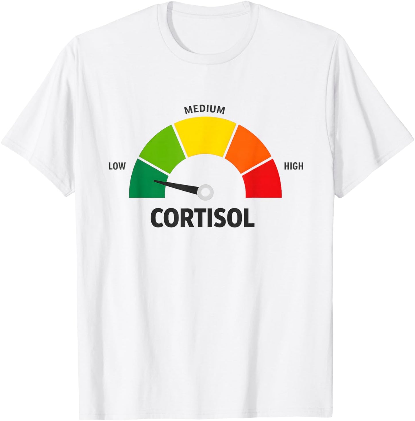 Low Cortisol Levels v Meme T-Shirt - T-Shirt | White