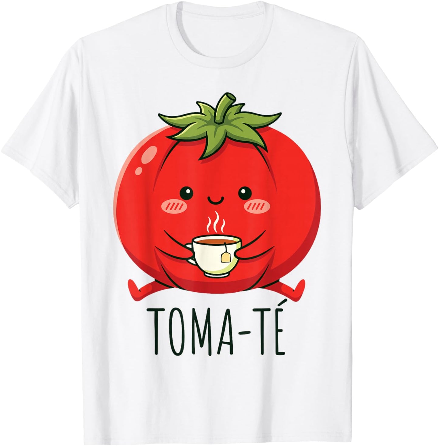 Pun Tomate Kawaii Funny Maestra School Spanish Teacher T-Shirt - T-Shirt | White