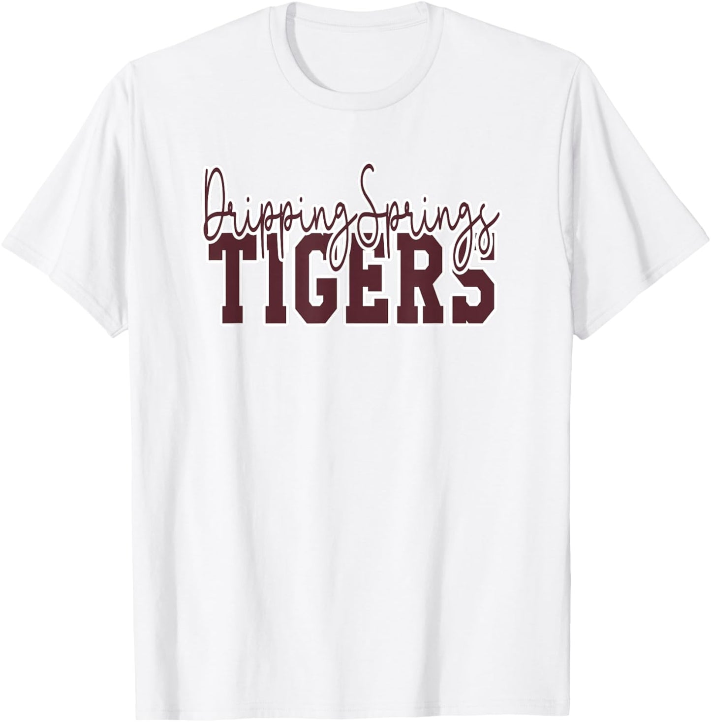 Dripping Springs High School Tigers T-Shirt - T-Shirt | White