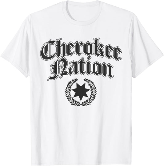 Cherokee Nation Native American T-Shirt - T-Shirt | White