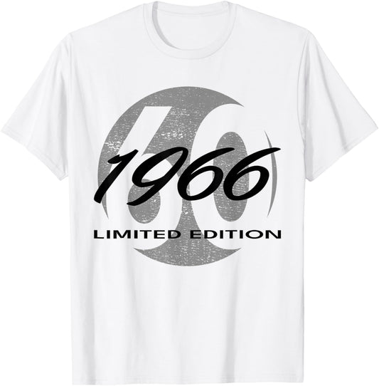 60th Birthday Man Woman 60 Years 1966 Funny Gift T-Shirt - T-Shirt | White