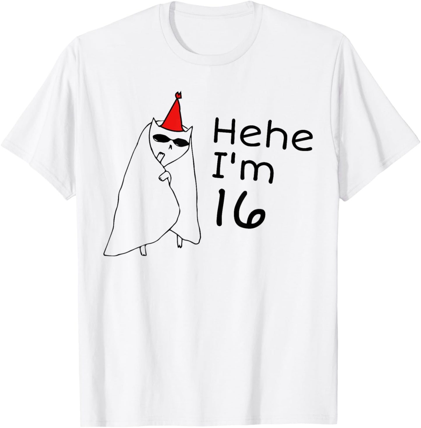 16th Birthday Party Funny 16 Years Old Birthday Teens T-Shirt - T-Shirt | White