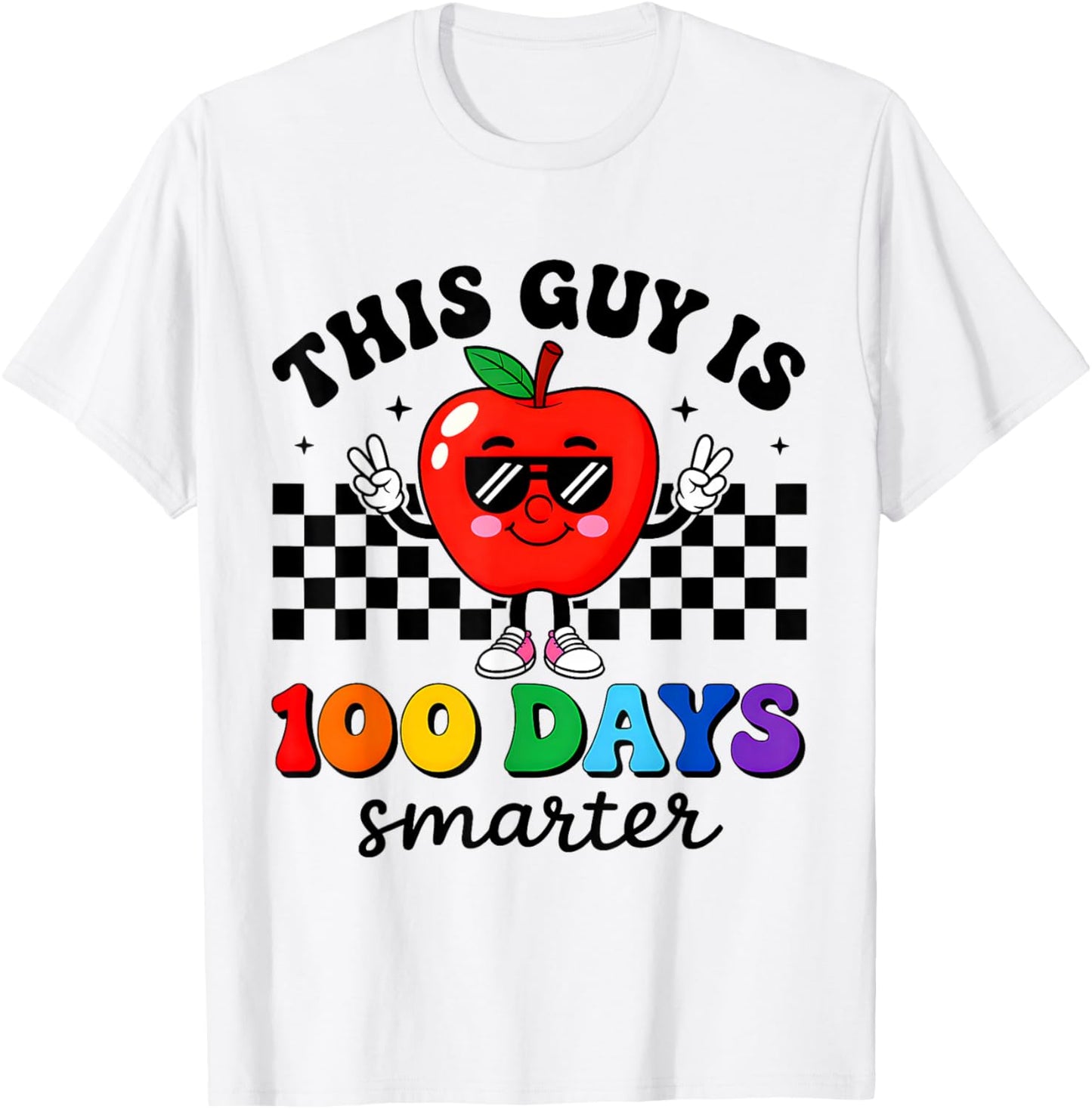 This Guy is 100 Days Smarter 100 Days of School Boys Kids T-Shirt - T-Shirt | White