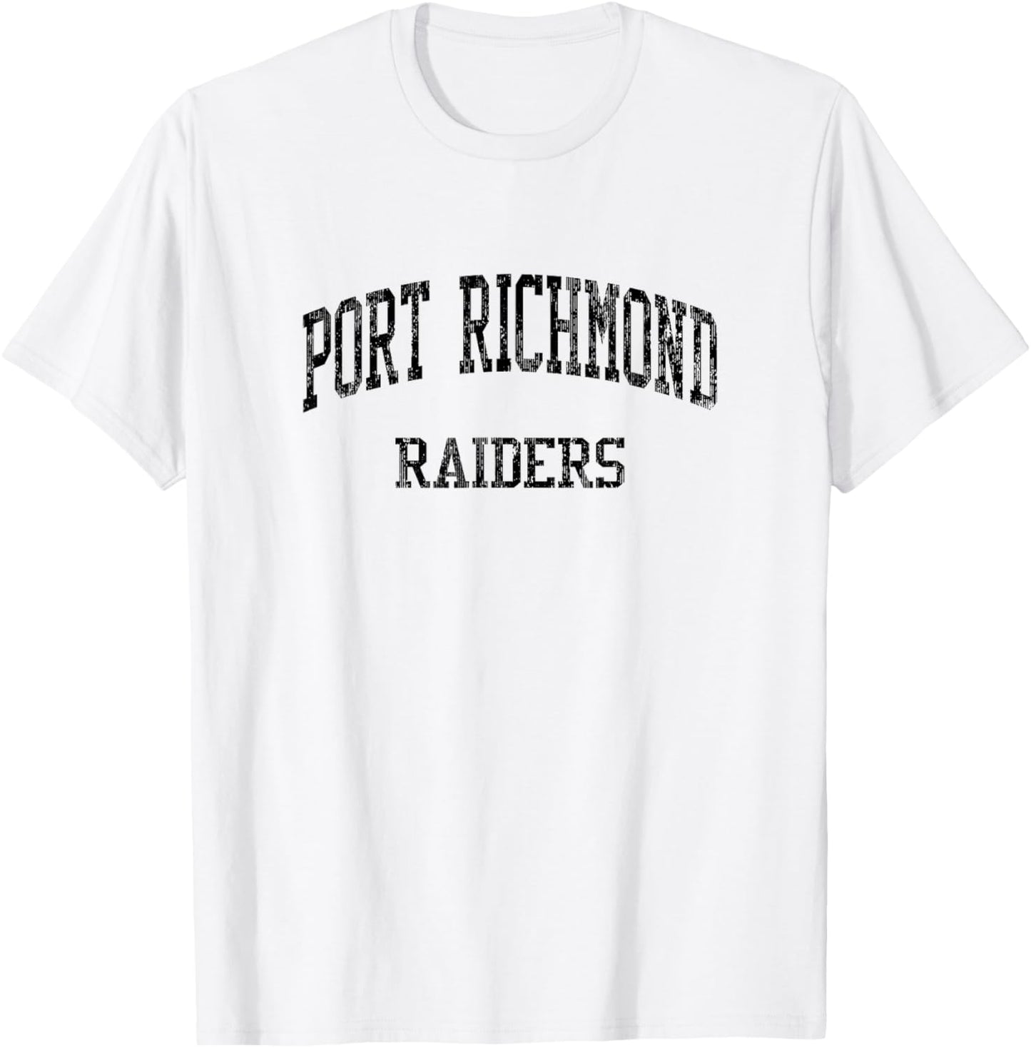 Port Richmond High School HS Staten Island NY Vintage Sports T-Shirt - T-Shirt | White