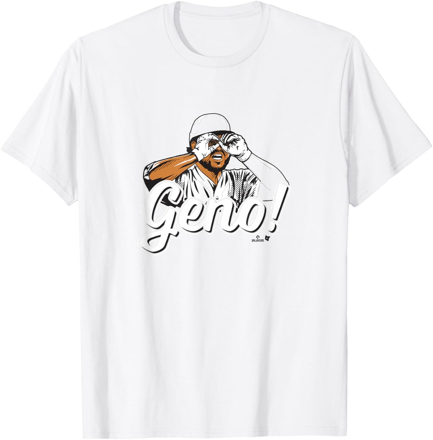 Eugenio Suarez - Geno Goggles - Cincinnati Baseball T-Shirt - T-Shirt | White