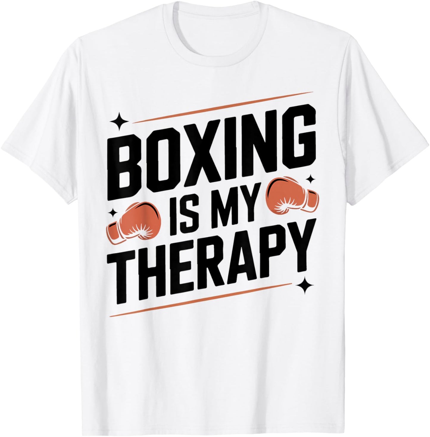 Boxing Boxing is My Therapy T-Shirt - T-Shirt | White