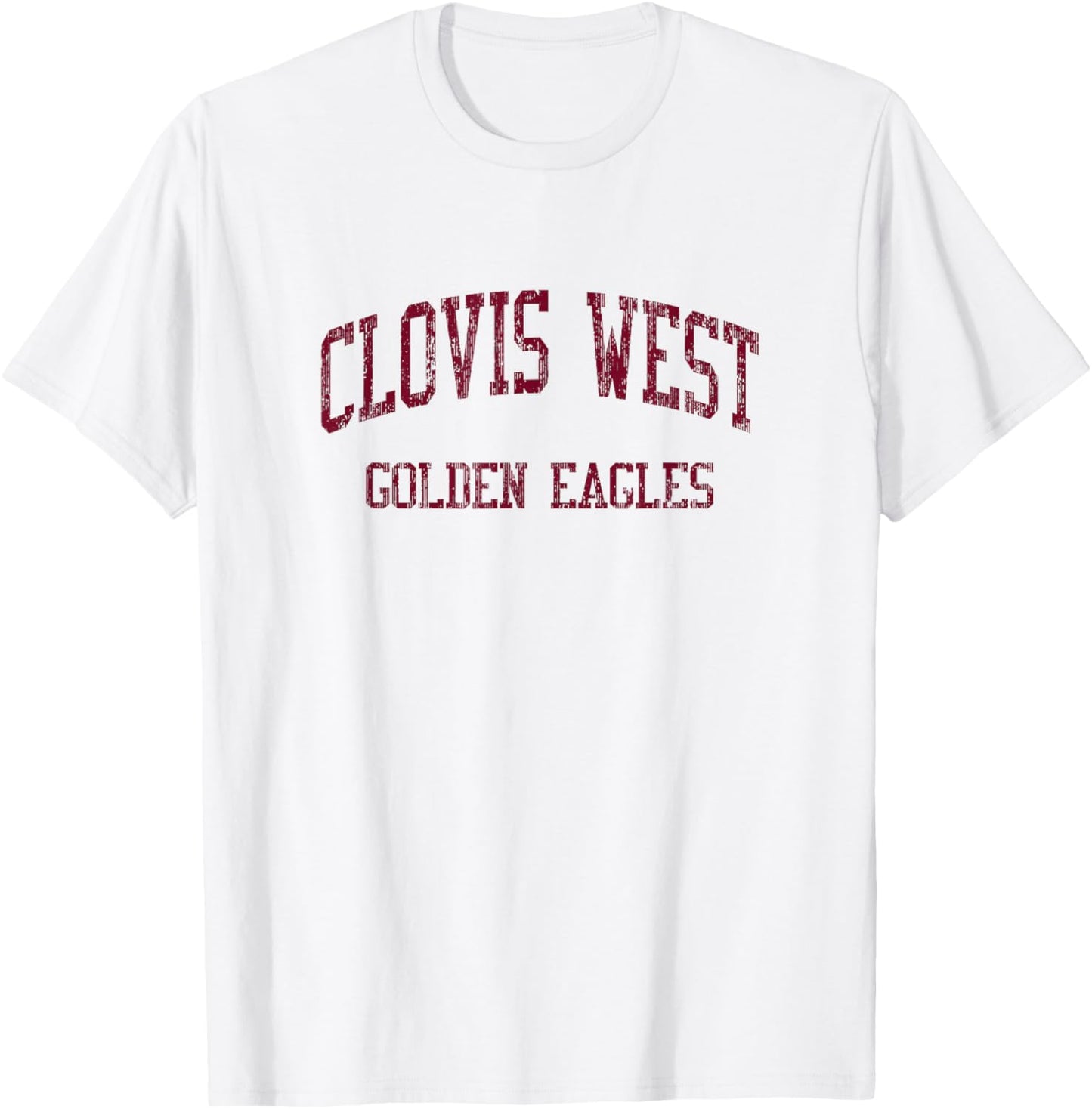 Clovis West High School HS Fresno CA Vintage Sports T-Shirt - T-Shirt | White