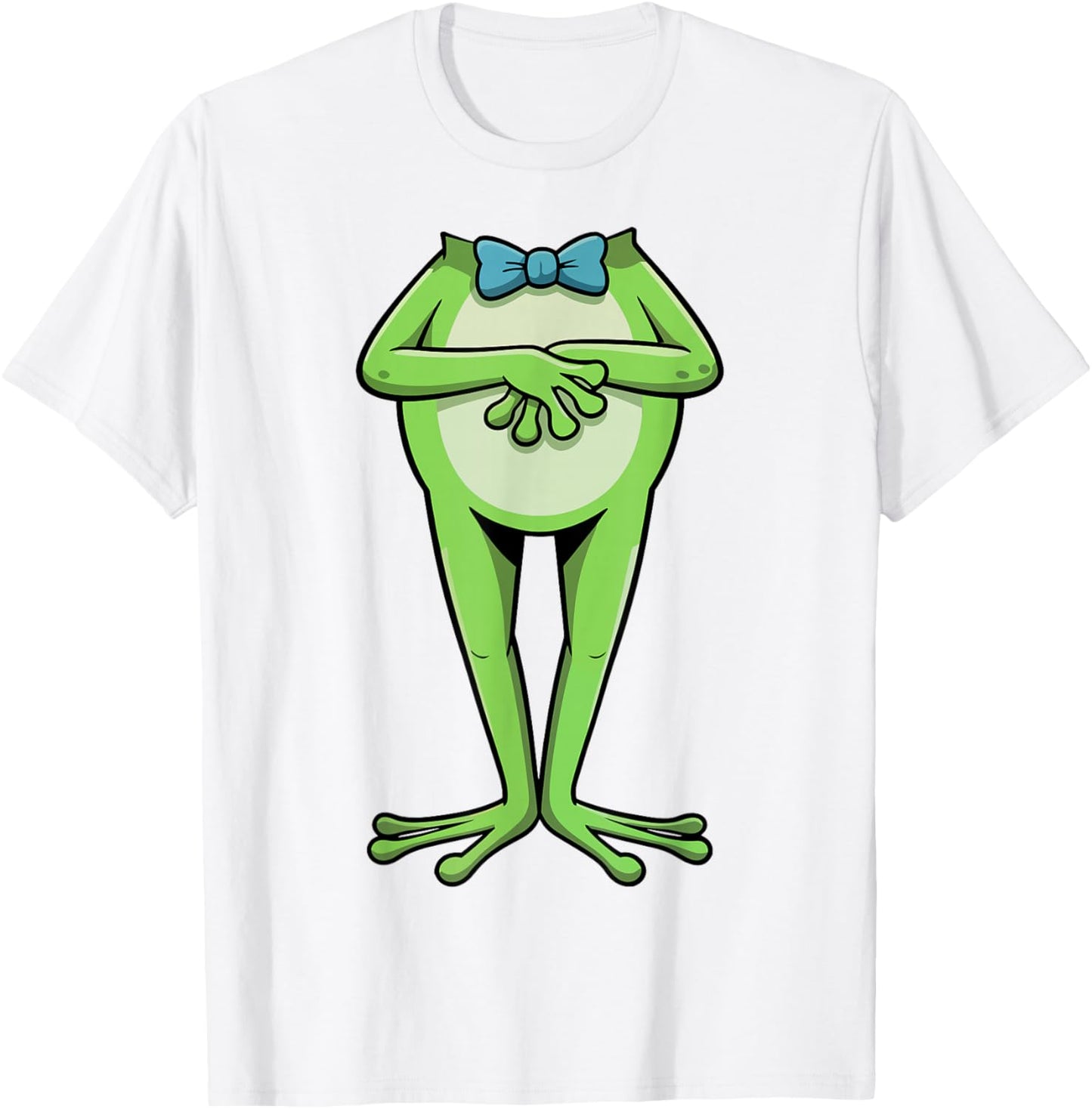 Frog Shirt Adult Kids Men Women Green Frog Costume T-Shirt - T-Shirt | White