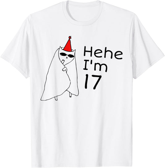 17th Birthday Party Funny 17 Years Old Birthday Teens T-Shirt - T-Shirt | White