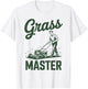 Push Lawn Mower Legend Grass Master Dad Funny Mowing Gift T-Shirt - T-Shirt | White