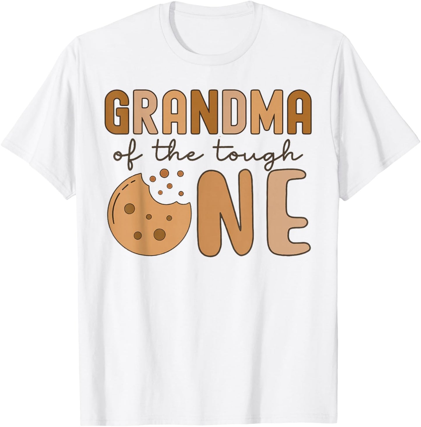Grandma of The Tough One Cookies and Milk 1st Birthday Party T-Shirt - T-Shirt | White