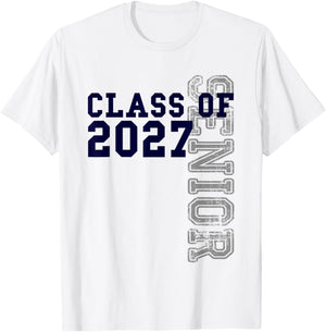 Senior Class of 2027 - Graduation Year High School & College T-Shirt - T-Shirt | White