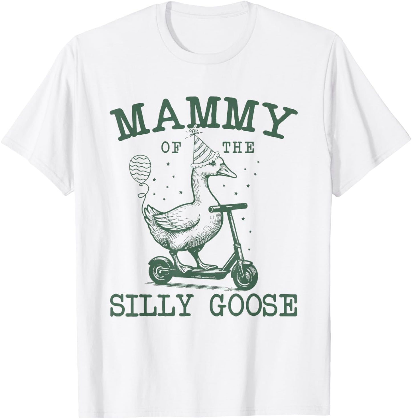 Mammy of The Silly Goose First Birthday Family Matching T-Shirt - T-Shirt | White